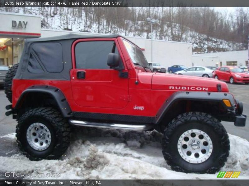 Flame Red / Dark Slate Gray 2005 Jeep Wrangler Rubicon 4x4