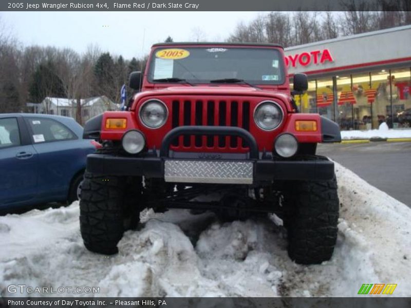 Flame Red / Dark Slate Gray 2005 Jeep Wrangler Rubicon 4x4