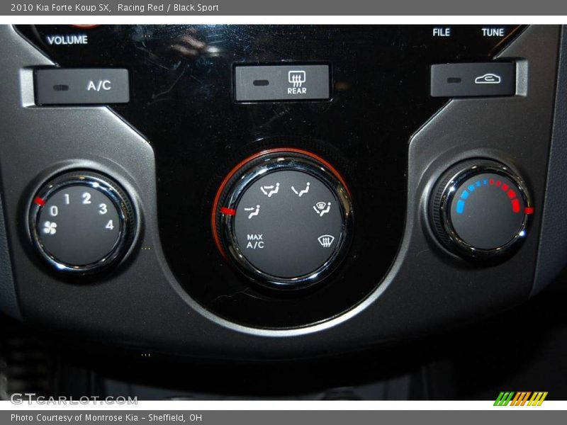 Racing Red / Black Sport 2010 Kia Forte Koup SX