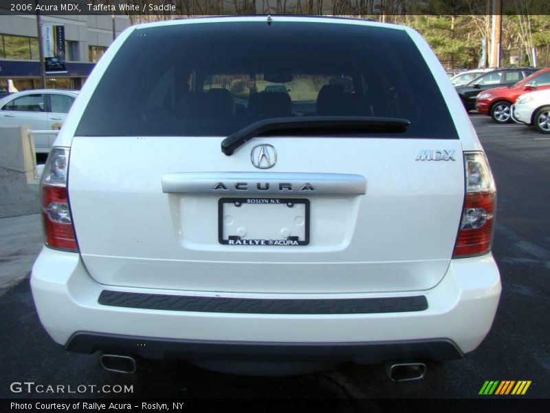 Taffeta White / Saddle 2006 Acura MDX