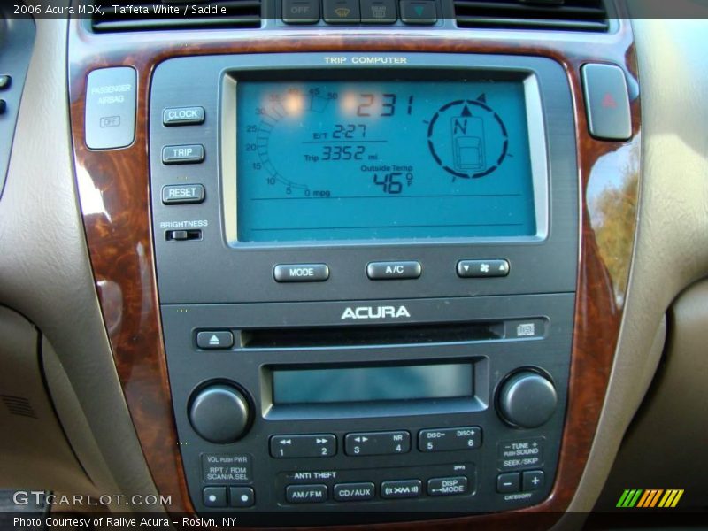 Taffeta White / Saddle 2006 Acura MDX