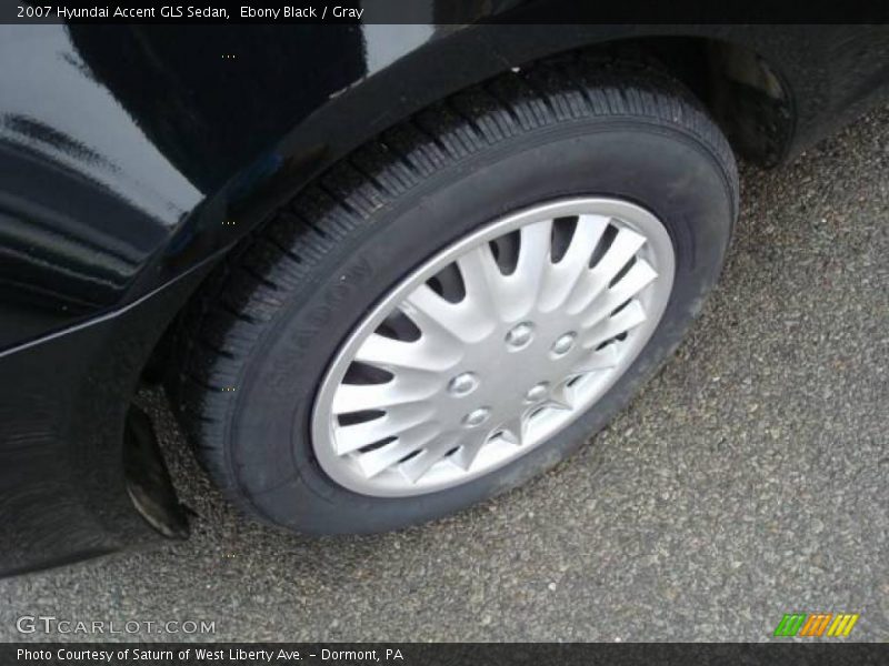 Ebony Black / Gray 2007 Hyundai Accent GLS Sedan