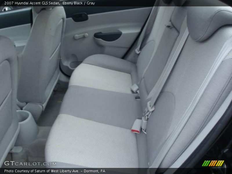 Ebony Black / Gray 2007 Hyundai Accent GLS Sedan