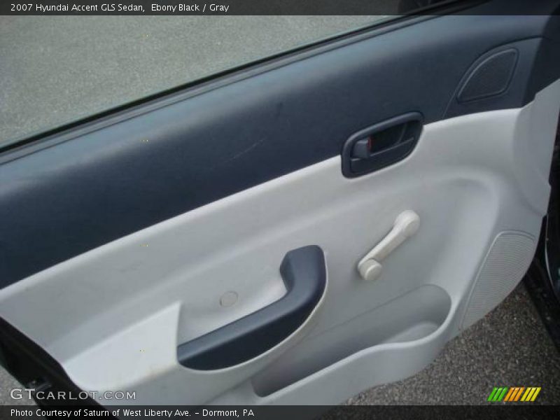 Ebony Black / Gray 2007 Hyundai Accent GLS Sedan