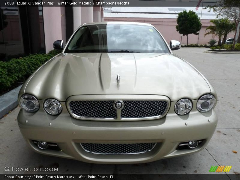 Winter Gold Metallic / Champagne/Mocha 2008 Jaguar XJ Vanden Plas