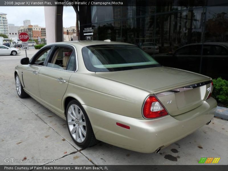 Winter Gold Metallic / Champagne/Mocha 2008 Jaguar XJ Vanden Plas