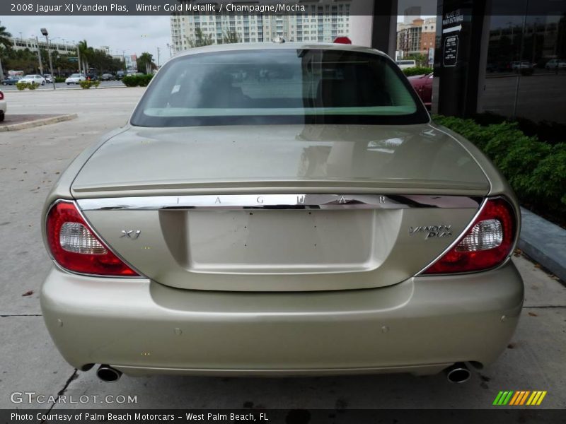 Winter Gold Metallic / Champagne/Mocha 2008 Jaguar XJ Vanden Plas