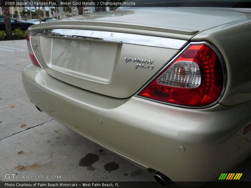 Winter Gold Metallic / Champagne/Mocha 2008 Jaguar XJ Vanden Plas