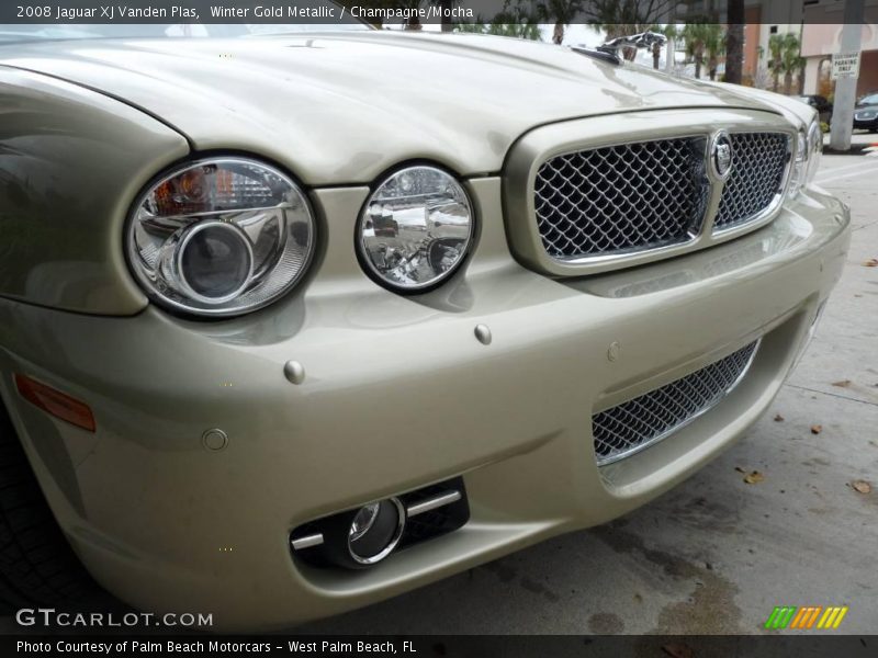 Winter Gold Metallic / Champagne/Mocha 2008 Jaguar XJ Vanden Plas