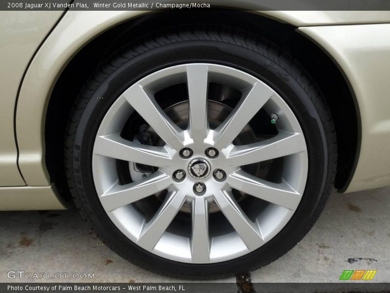 Winter Gold Metallic / Champagne/Mocha 2008 Jaguar XJ Vanden Plas
