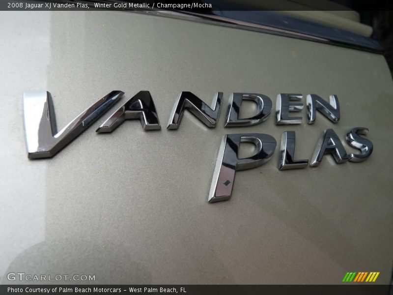 Winter Gold Metallic / Champagne/Mocha 2008 Jaguar XJ Vanden Plas