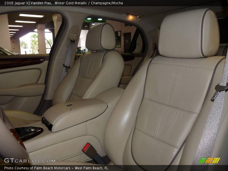 Winter Gold Metallic / Champagne/Mocha 2008 Jaguar XJ Vanden Plas