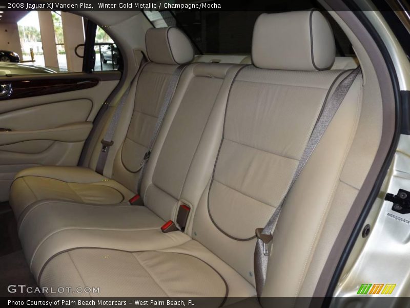 Winter Gold Metallic / Champagne/Mocha 2008 Jaguar XJ Vanden Plas