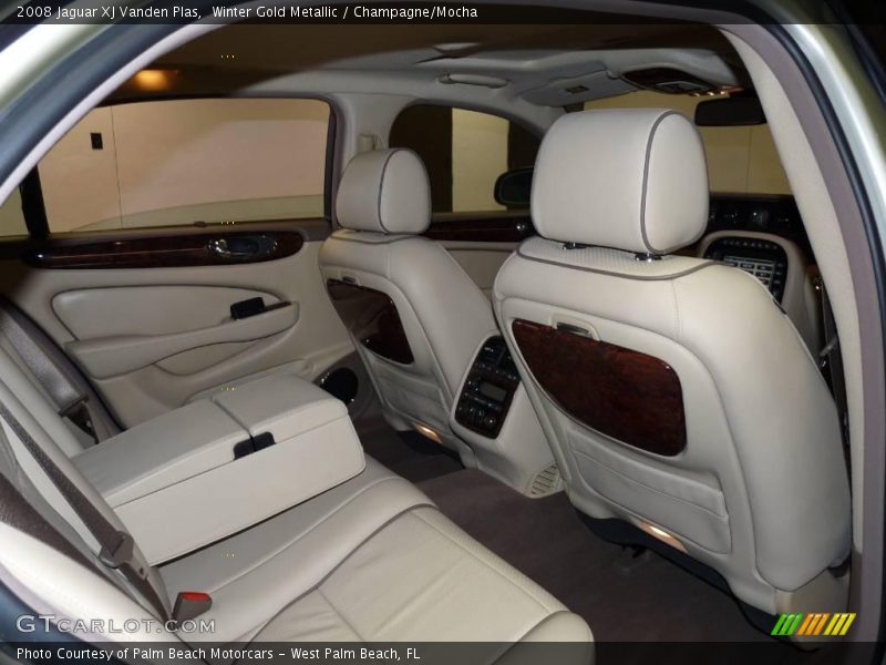 Winter Gold Metallic / Champagne/Mocha 2008 Jaguar XJ Vanden Plas