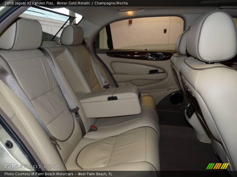 Winter Gold Metallic / Champagne/Mocha 2008 Jaguar XJ Vanden Plas