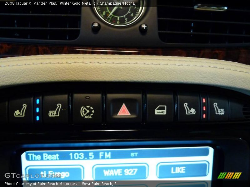 Winter Gold Metallic / Champagne/Mocha 2008 Jaguar XJ Vanden Plas