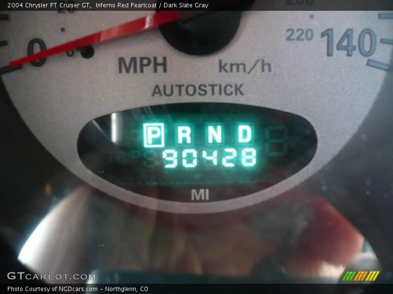 Inferno Red Pearlcoat / Dark Slate Gray 2004 Chrysler PT Cruiser GT