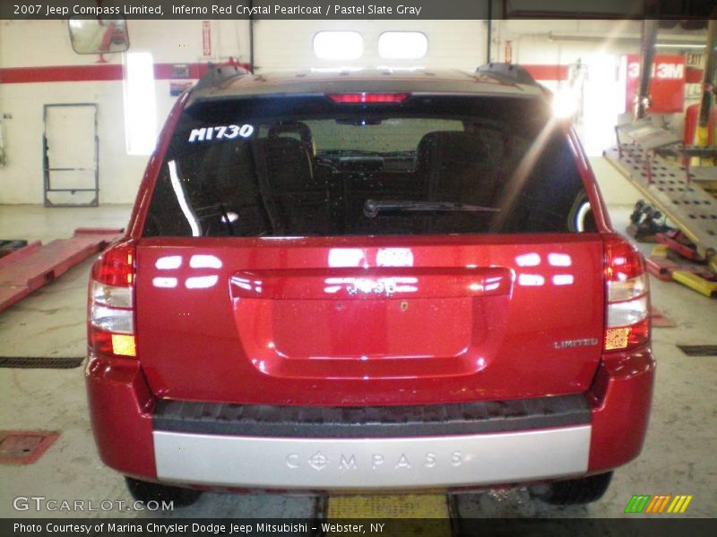 Inferno Red Crystal Pearlcoat / Pastel Slate Gray 2007 Jeep Compass Limited