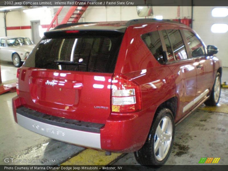 Inferno Red Crystal Pearlcoat / Pastel Slate Gray 2007 Jeep Compass Limited