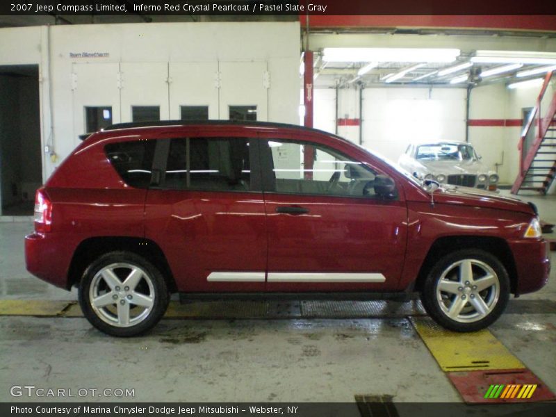 Inferno Red Crystal Pearlcoat / Pastel Slate Gray 2007 Jeep Compass Limited