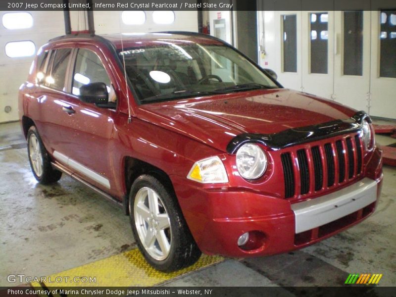 Inferno Red Crystal Pearlcoat / Pastel Slate Gray 2007 Jeep Compass Limited