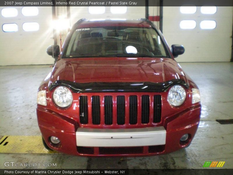 Inferno Red Crystal Pearlcoat / Pastel Slate Gray 2007 Jeep Compass Limited