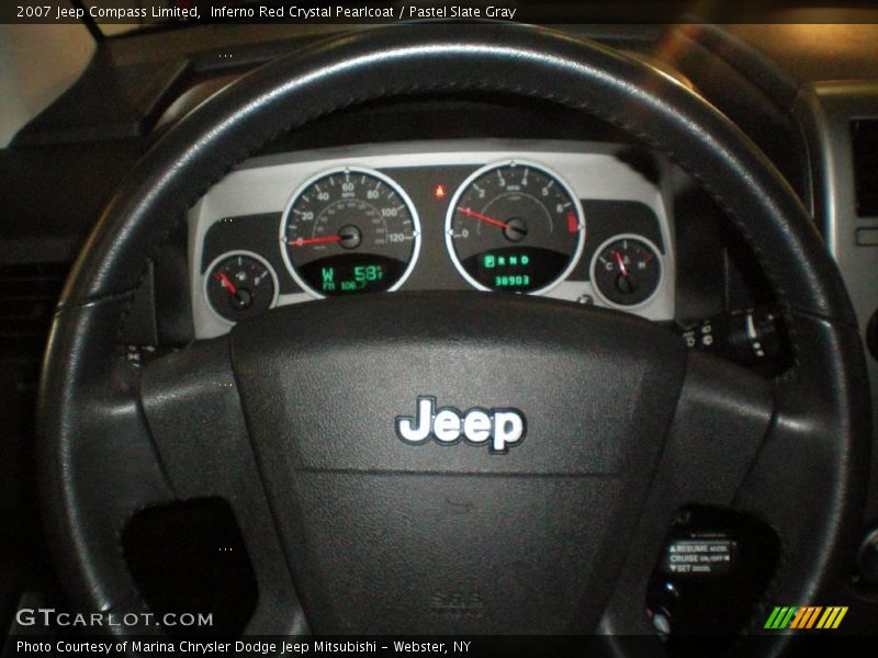 Inferno Red Crystal Pearlcoat / Pastel Slate Gray 2007 Jeep Compass Limited