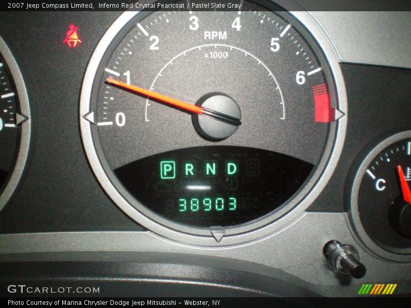 Inferno Red Crystal Pearlcoat / Pastel Slate Gray 2007 Jeep Compass Limited