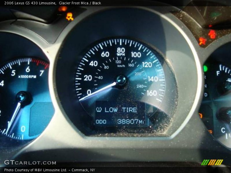 Glacier Frost Mica / Black 2006 Lexus GS 430 Limousine