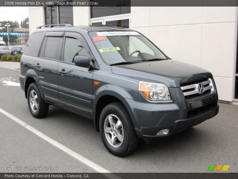 Sage Brush Pearl / Gray 2006 Honda Pilot EX-L 4WD