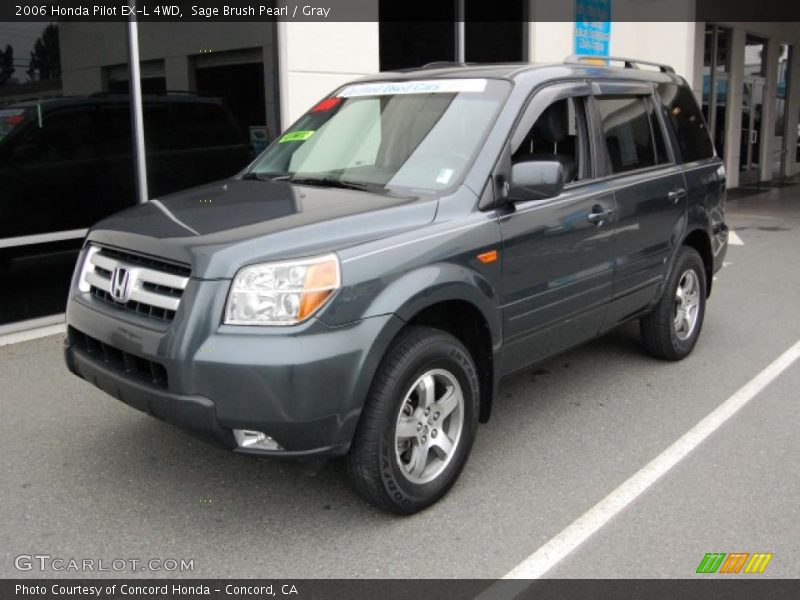 Sage Brush Pearl / Gray 2006 Honda Pilot EX-L 4WD