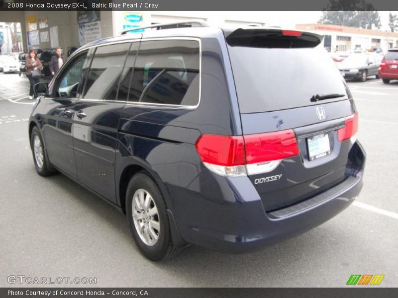 Baltic Blue Pearl / Gray 2008 Honda Odyssey EX-L