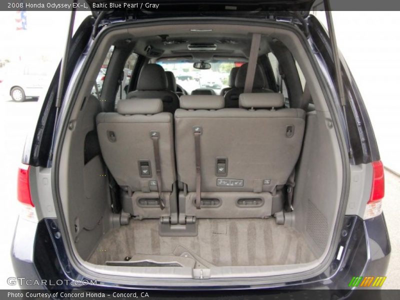 Baltic Blue Pearl / Gray 2008 Honda Odyssey EX-L