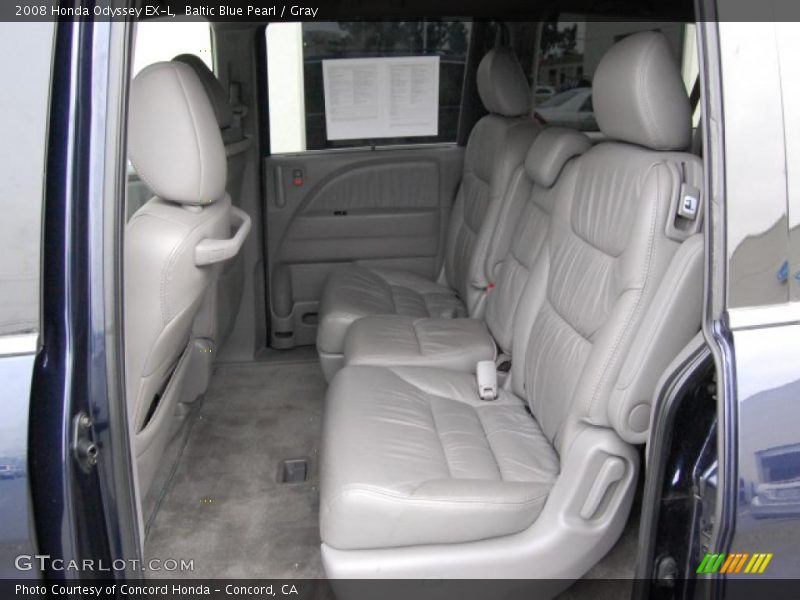 Baltic Blue Pearl / Gray 2008 Honda Odyssey EX-L