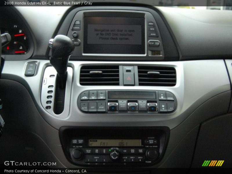Baltic Blue Pearl / Gray 2008 Honda Odyssey EX-L