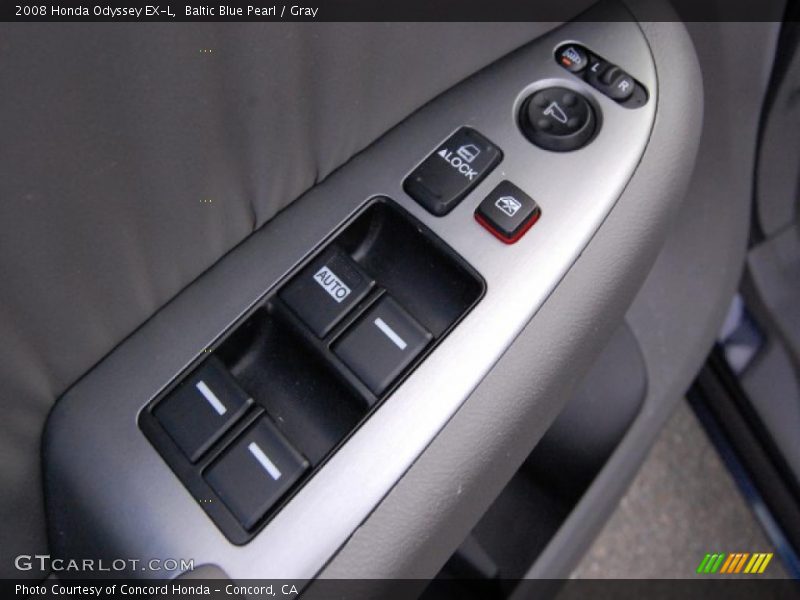 Baltic Blue Pearl / Gray 2008 Honda Odyssey EX-L
