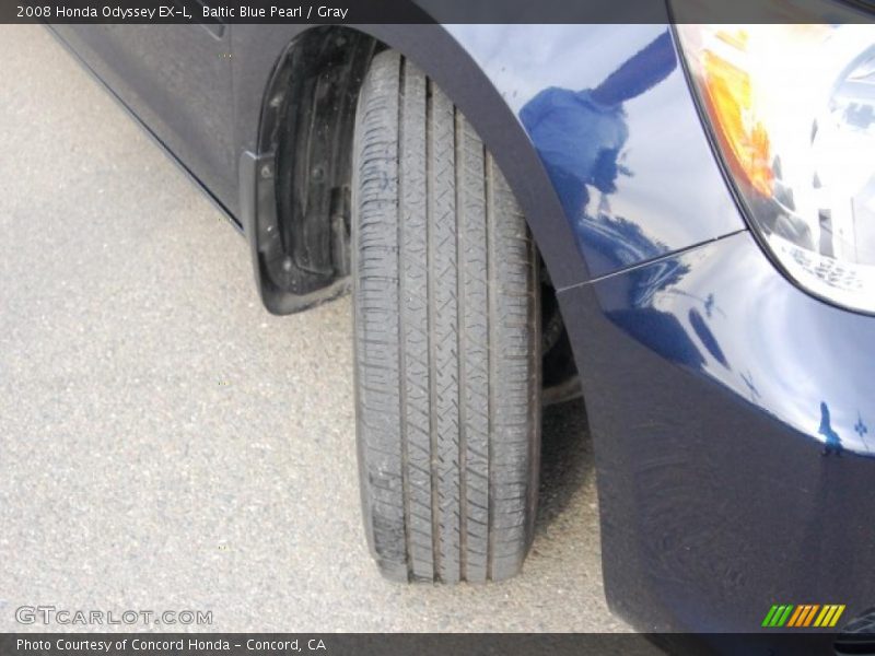 Baltic Blue Pearl / Gray 2008 Honda Odyssey EX-L