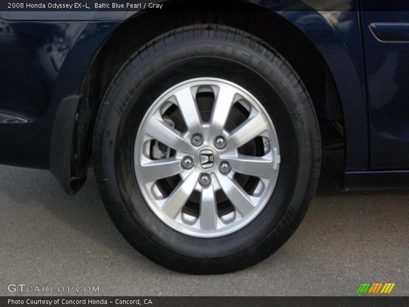 Baltic Blue Pearl / Gray 2008 Honda Odyssey EX-L