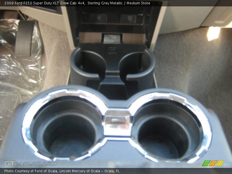 Sterling Grey Metallic / Medium Stone 2009 Ford F350 Super Duty XLT Crew Cab 4x4
