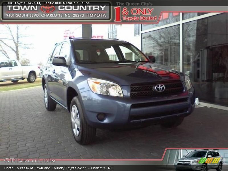 Pacific Blue Metallic / Taupe 2008 Toyota RAV4 I4