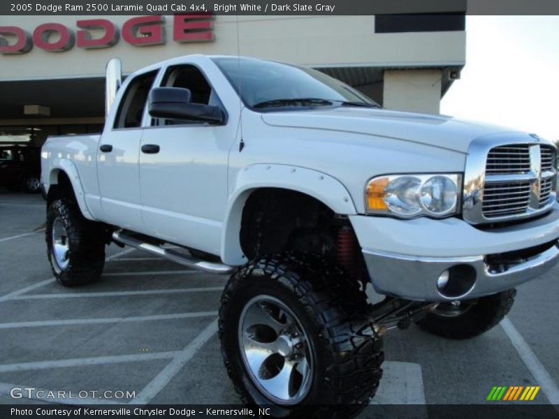 Bright White / Dark Slate Gray 2005 Dodge Ram 2500 Laramie Quad Cab 4x4