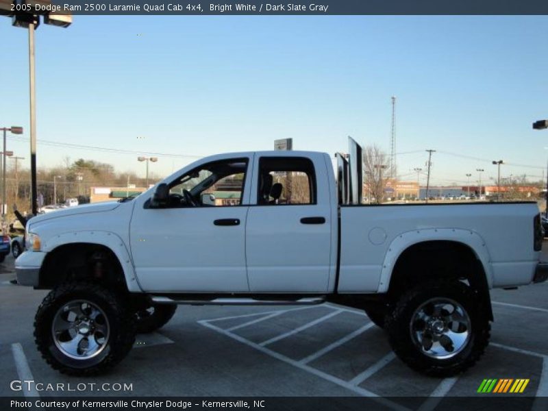 Bright White / Dark Slate Gray 2005 Dodge Ram 2500 Laramie Quad Cab 4x4
