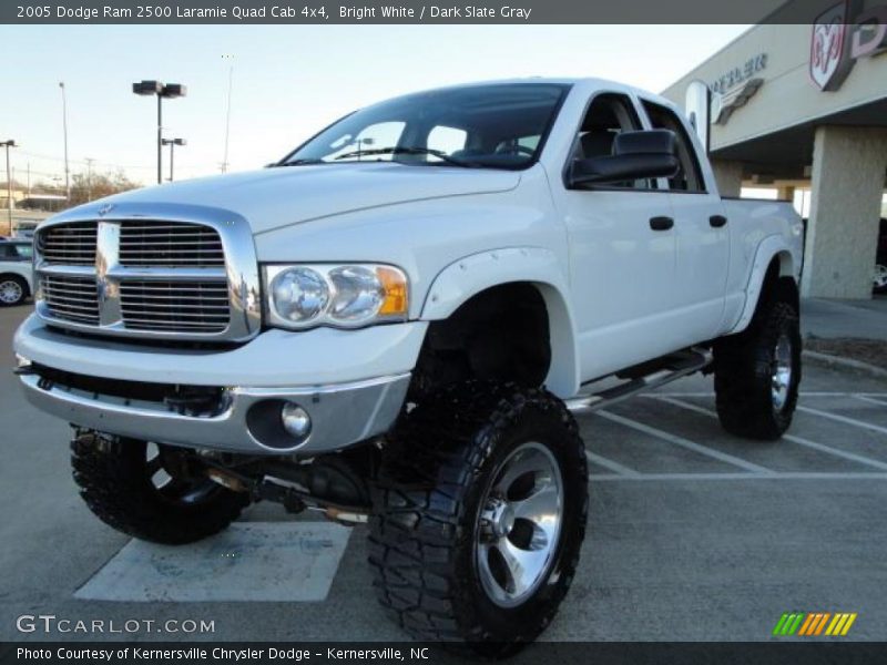 Bright White / Dark Slate Gray 2005 Dodge Ram 2500 Laramie Quad Cab 4x4