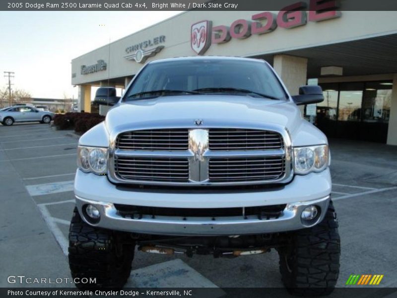 Bright White / Dark Slate Gray 2005 Dodge Ram 2500 Laramie Quad Cab 4x4
