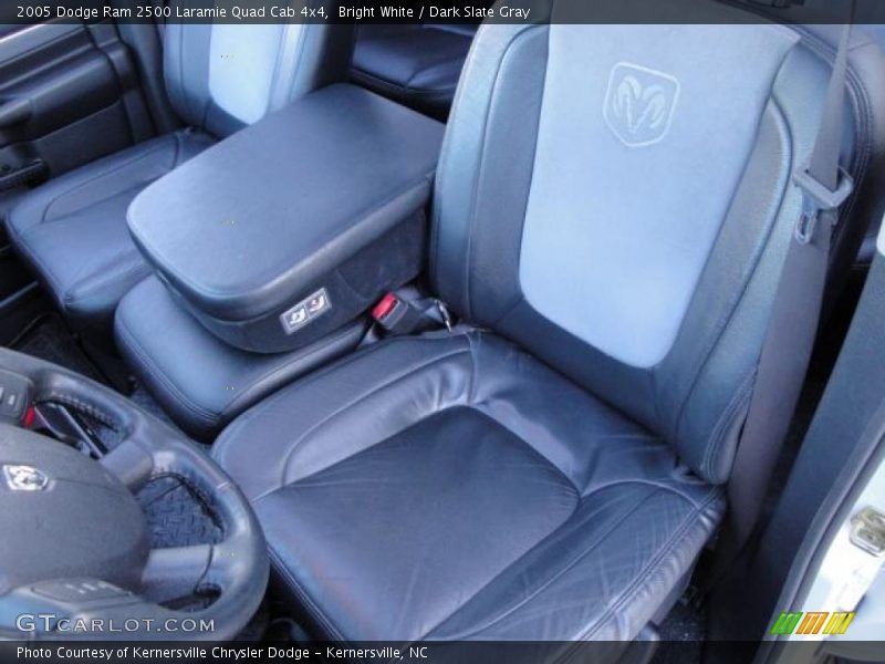 Bright White / Dark Slate Gray 2005 Dodge Ram 2500 Laramie Quad Cab 4x4
