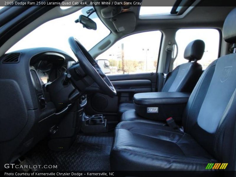 Bright White / Dark Slate Gray 2005 Dodge Ram 2500 Laramie Quad Cab 4x4