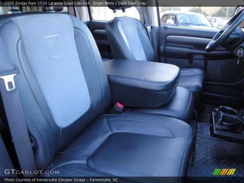Bright White / Dark Slate Gray 2005 Dodge Ram 2500 Laramie Quad Cab 4x4