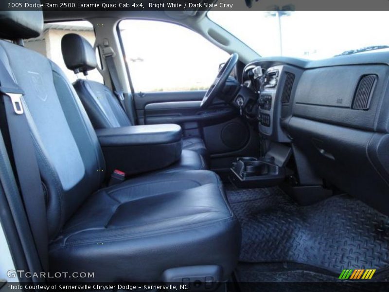 Bright White / Dark Slate Gray 2005 Dodge Ram 2500 Laramie Quad Cab 4x4