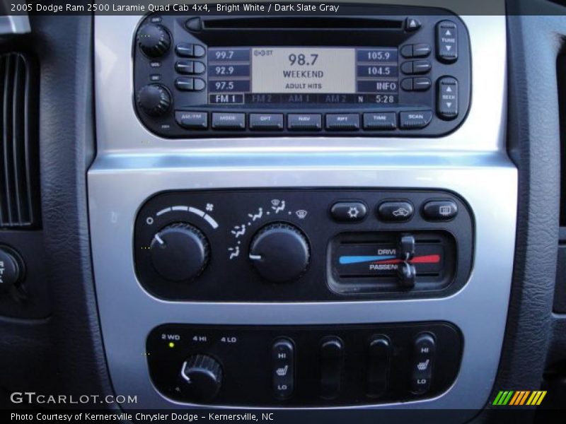 Bright White / Dark Slate Gray 2005 Dodge Ram 2500 Laramie Quad Cab 4x4
