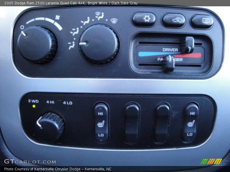 Bright White / Dark Slate Gray 2005 Dodge Ram 2500 Laramie Quad Cab 4x4